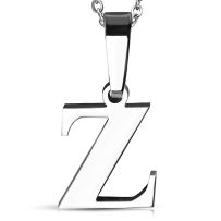 Písmenko "Z" na retiazku, prívesok z chirurgickej ocele